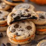 Easy Halloween Oreo Stuffed Chocolate Chip Cookies