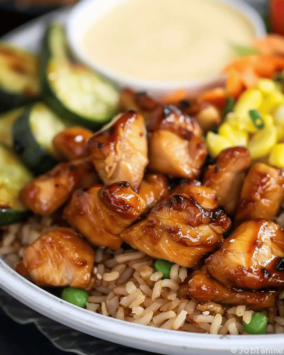 Hibachi Chicken with Fried Rice and Vegetables: Easy Homemade Delight