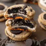 Easy Halloween Oreo Stuffed Chocolate Chip Cookies