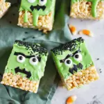 Frankenstein Halloween Rice Krispie Treats