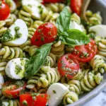 Pesto Caprese Pasta Salad