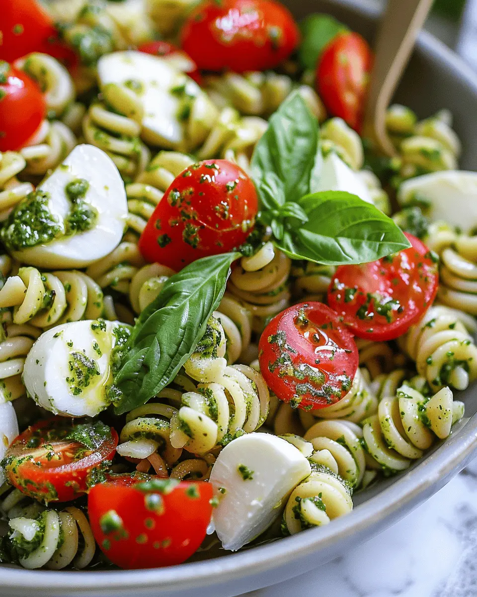 Pesto Caprese Pasta Salad: An Easy, Flavorful Twist for Dinner