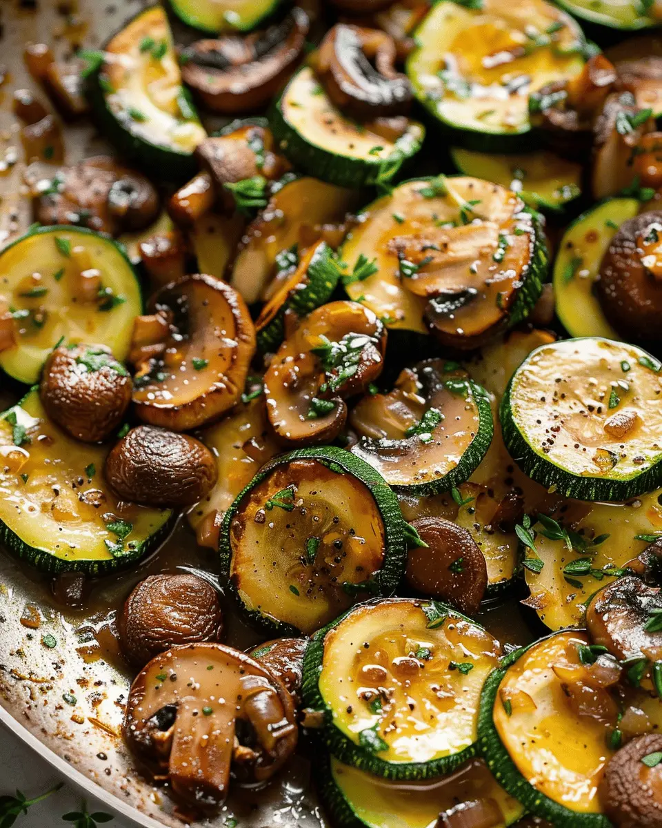 Skillet Zucchini and Mushrooms: Easy Veggie Delight for Dinner