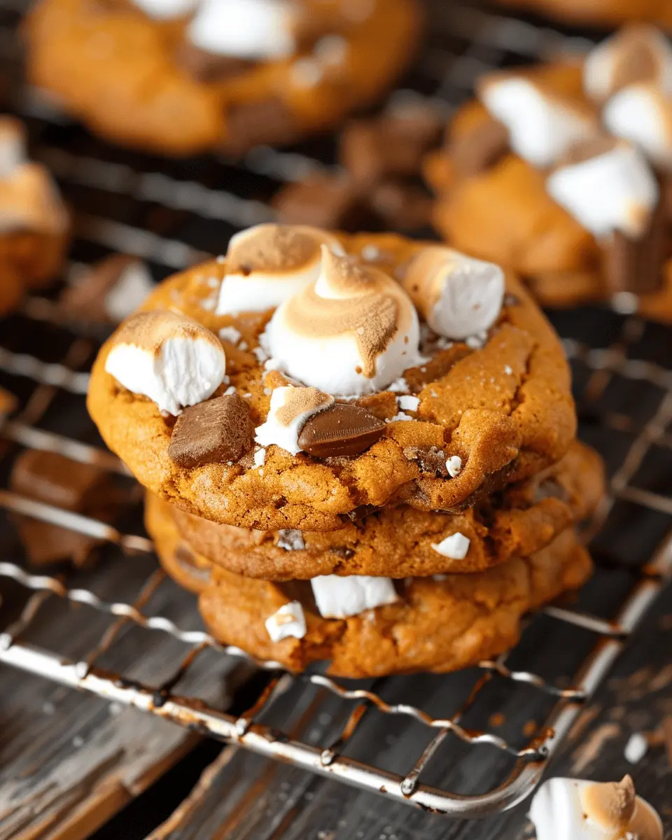 Pumpkin S’mores Cookies
