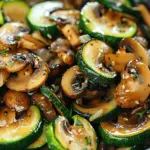 Low Carb Stir Fry Zucchini with Mushrooms and Onions