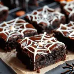 Spooky Spiderweb Brownies
