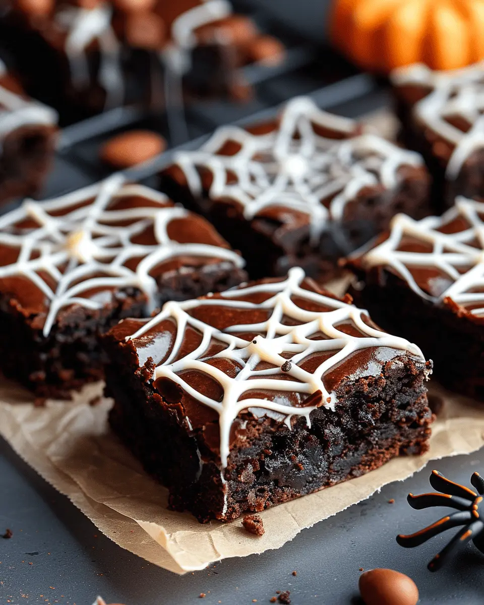 Spooky Spiderweb Brownies: The Best Halloween Treat to Savor