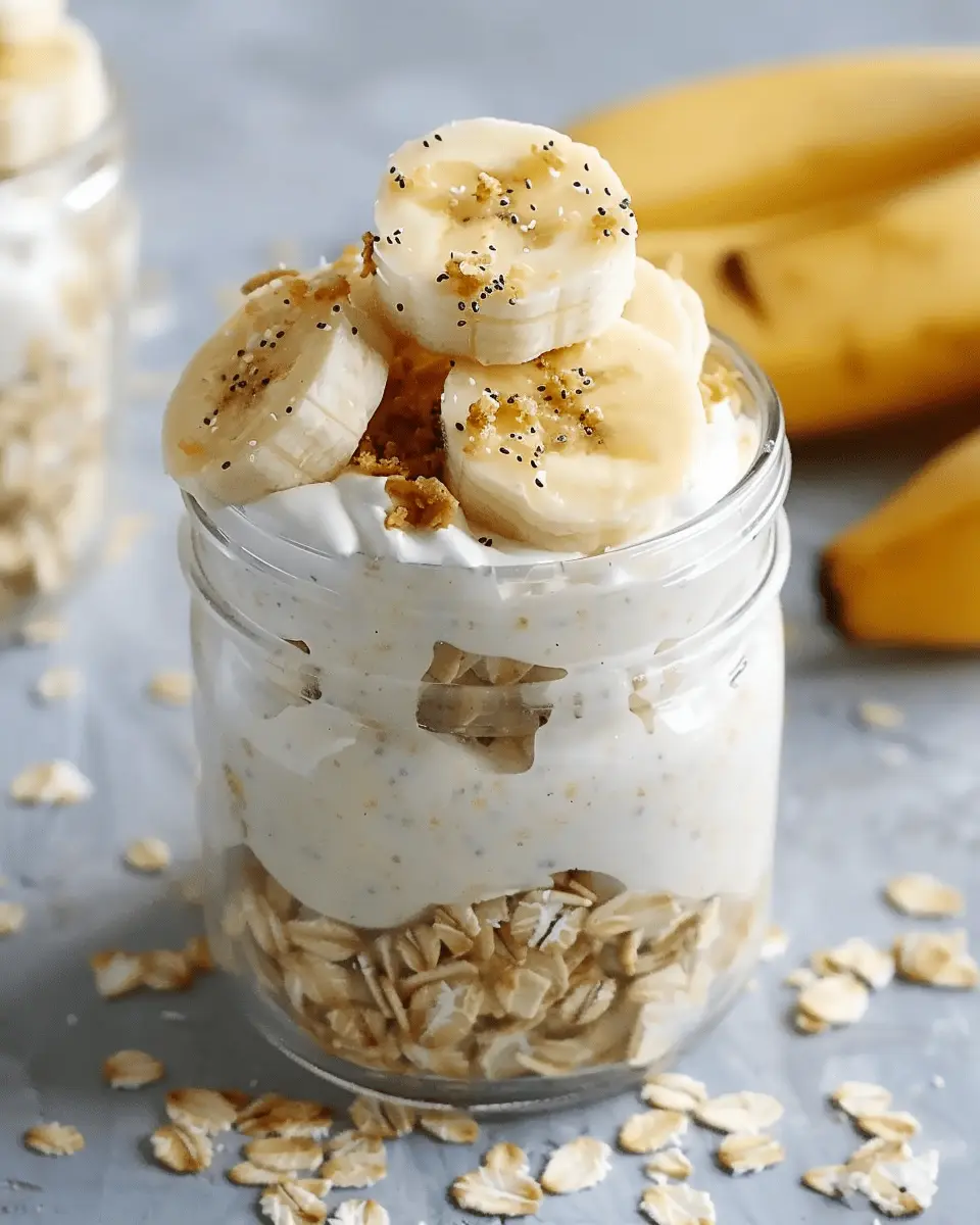 Banana Cream Pie Overnight Oats: Easy Comfort for Your Mornings