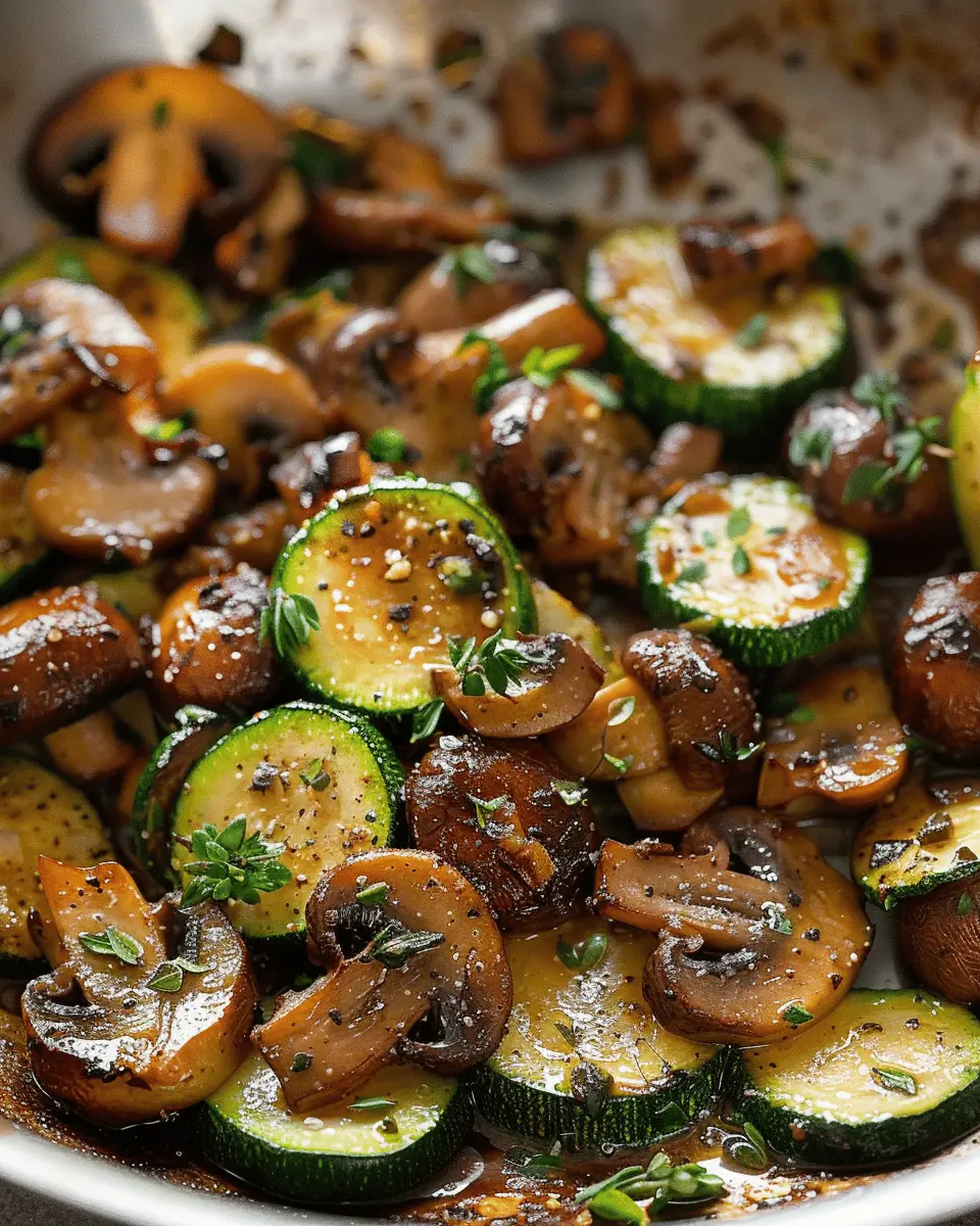 Skillet Zucchini and Mushrooms: Easy Recipe for a Healthy Meal