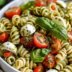 Pesto Caprese Pasta Salad
