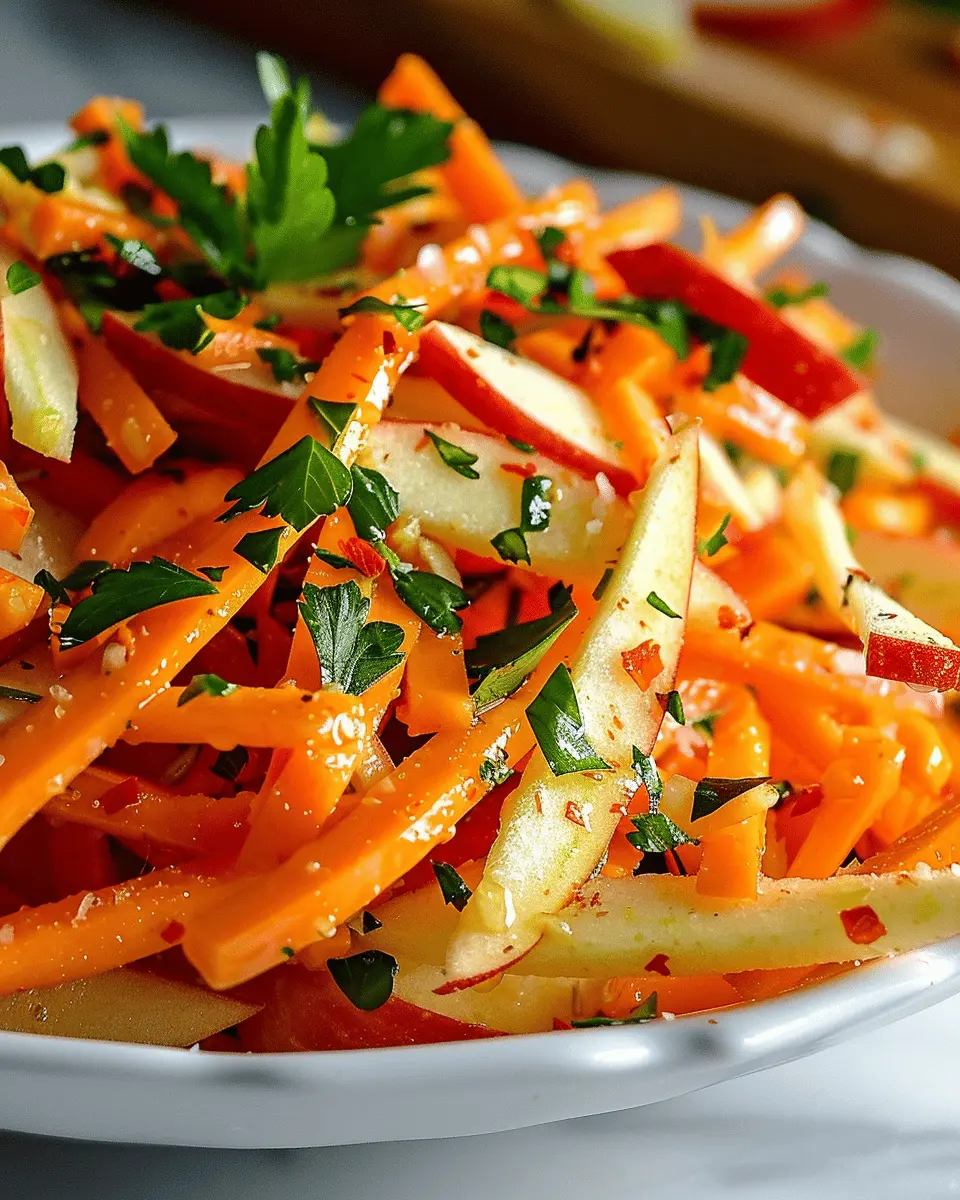 Carrot Apple Salad: Easy Refreshing Twist for Homemade Meals