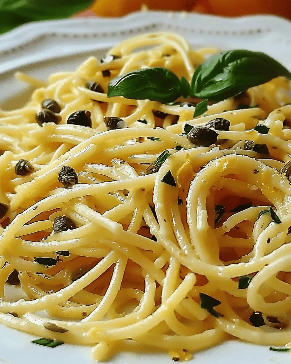 Lemon Caper Pasta: Easy Recipe with Turkey Bacon and Fresh Flavors