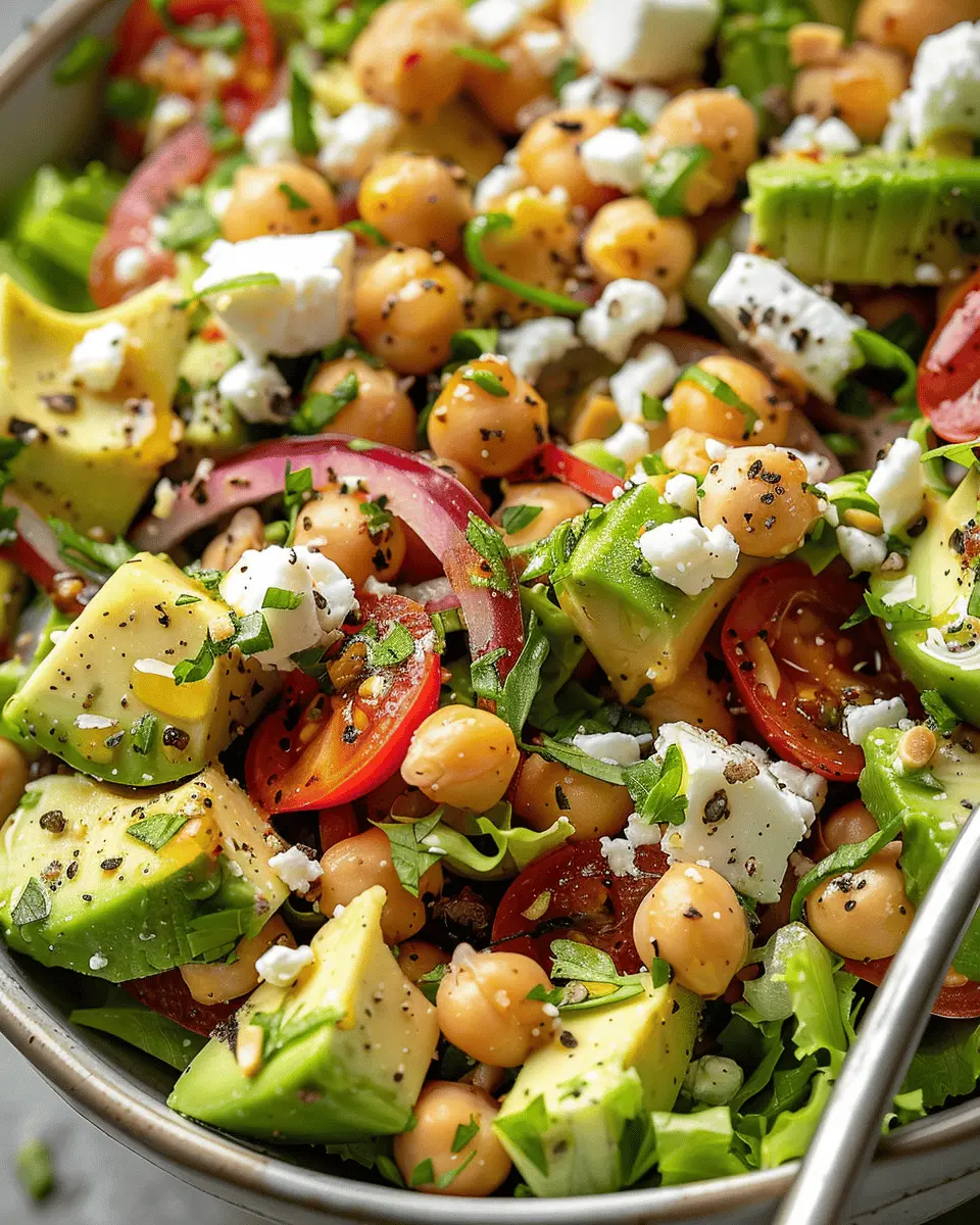Chickpea Feta Avocado Salad: A Fresh, Healthy Delight
