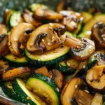 Low Carb Stir Fry Zucchini with Mushrooms and Onions