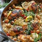 Greek Chicken and Lemon Rice (30 Minutes, One-Pot)