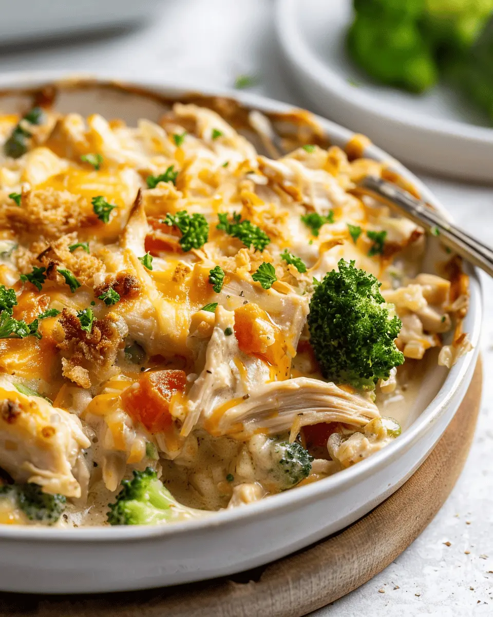 Easy Low Carb Chicken Casserole with Turkey Bacon Delight