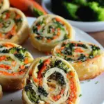 Vegan Veggie Pinwheels with Broccoli and Carrots