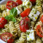 Pesto Caprese Pasta Salad