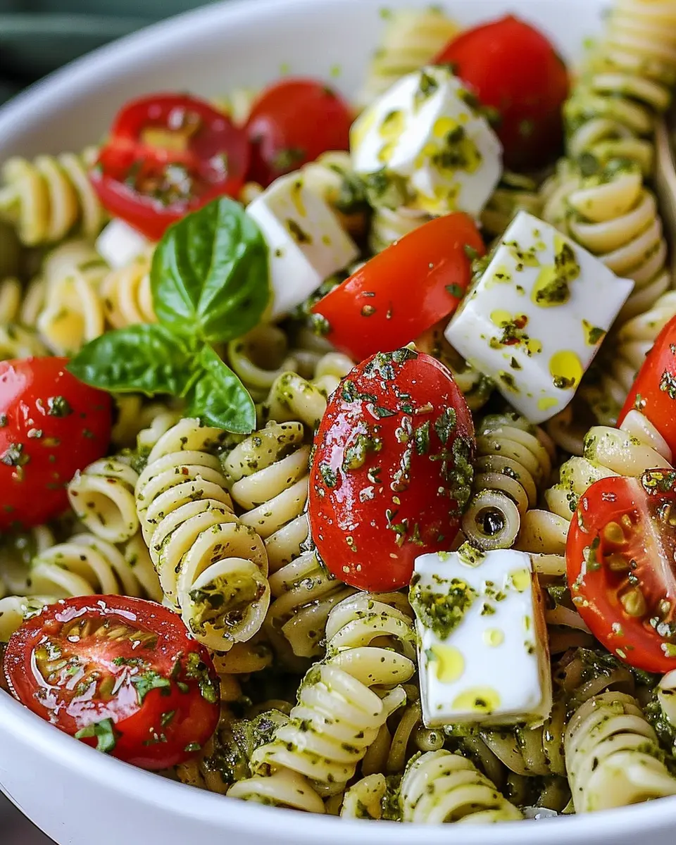 Pesto Caprese Pasta Salad: A Fresh and Easy Twist for Dinner