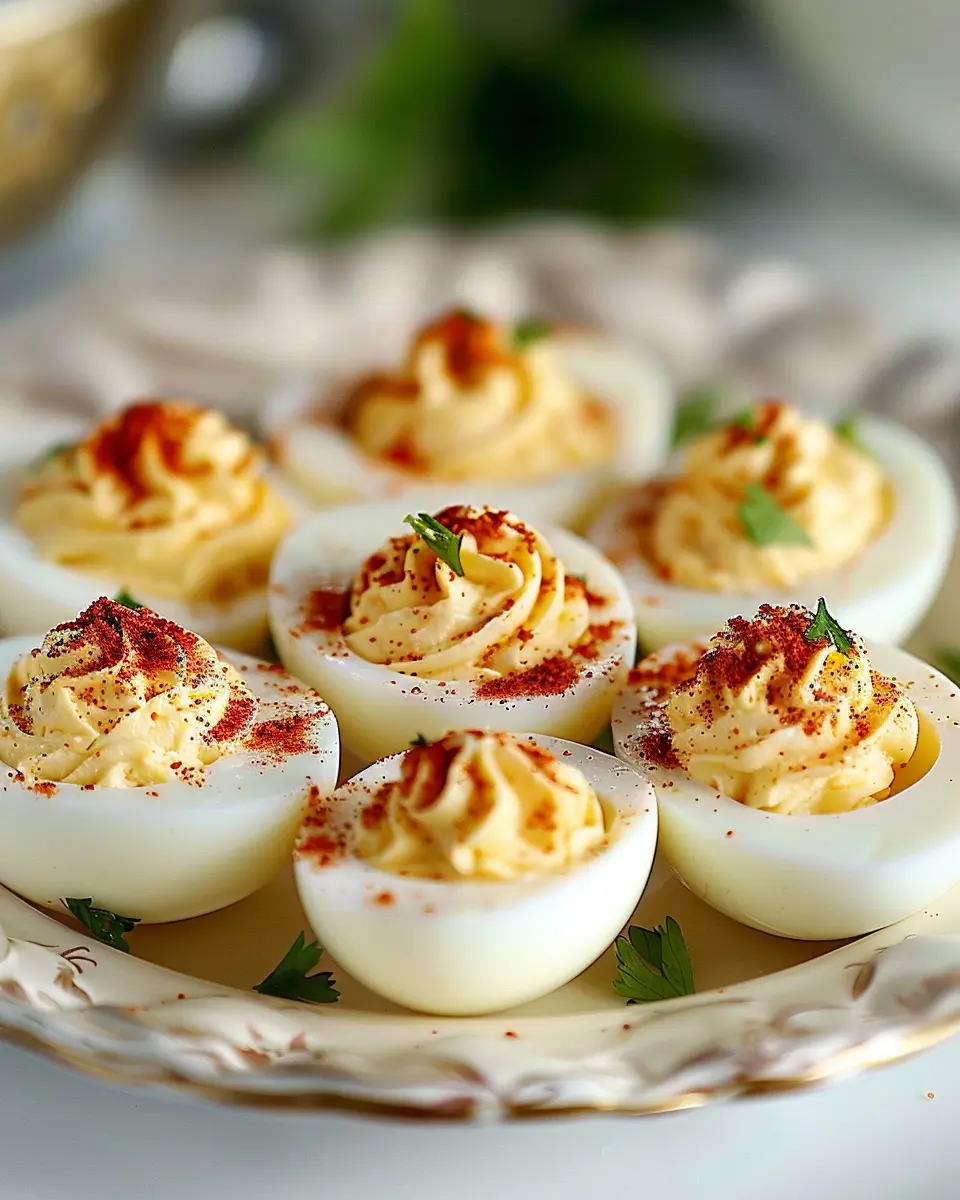 Tea Party Food Ideas: Indulgent Deviled Eggs with Turkey Bacon